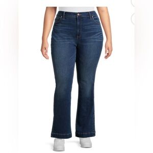 Terra & Sky Denim Bootcut Side Slit Stretch High Rise Size 16W